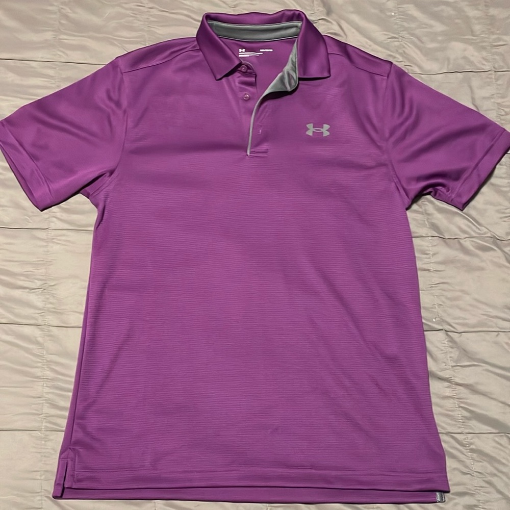 Under Armour Men’s Tech Golf Polo - Purple